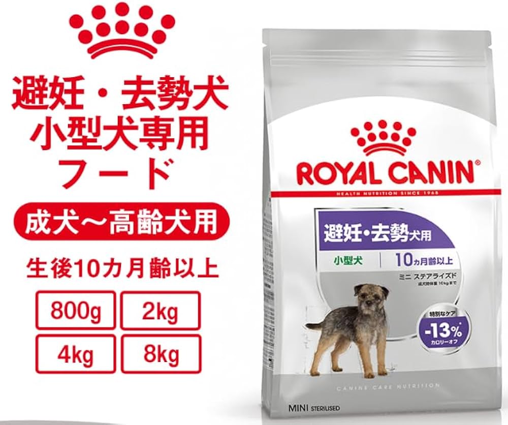  CANIN 避妊・去勢犬用 8kg ロイヤルカナン ミニ ステアライズド（避妊・去勢犬用）8kg×1個 【公式
